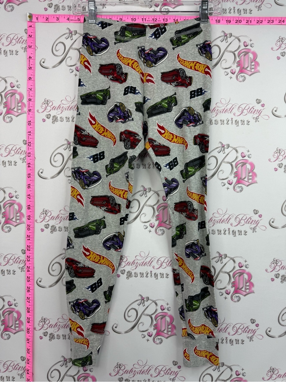 GAP hot wheels pants bottoms Grey Hot Wheels Car Print Leggings